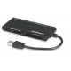 Lector / Escritor USB Externo de Tarjetas 62 en 1, Negro 